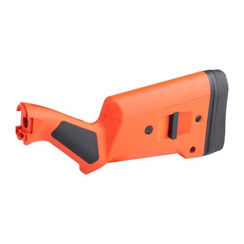 Il calcio SGA ambidestro per Remington 870 offre regolazioni della lunghezza di trazione, ergonomia migliorata e pad anti-recoil, disponibile in vari colori.