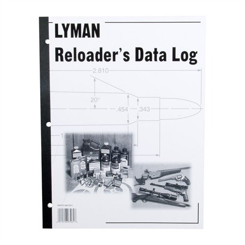 Il RELOADER'S LOG di LYMAN è un logbook indispensabile per registrare dettagli cruciali sui caricamenti, con 50 pagine prepunzonate per raccogliere tutte le informazioni necessarie.