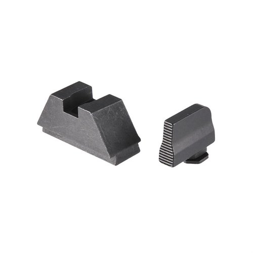 Il set di mirini Suppressor Ameriglo offre un'immagine di mira pulita e anti-riflesso, ideale per GLOCK con silenziatore o slide equipaggiati RMR.