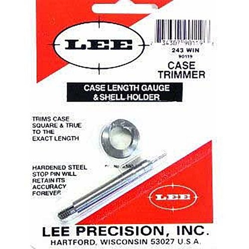 Il Lee Case Length Gauge è uno strumento preciso e facile da usare per rifilare alla lunghezza desiderata e squadrate la bocca del bossolo. Compatibile con Case Conditioning Kit, Cutter e Lock Stud.