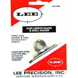 Il Case Length Gauge di LEE Precision è un modo preciso e semplice per tagliare alla lunghezza corretta e quadrare il bordo della cartuccia, utilizzabile con Cutter e Lock Stud.