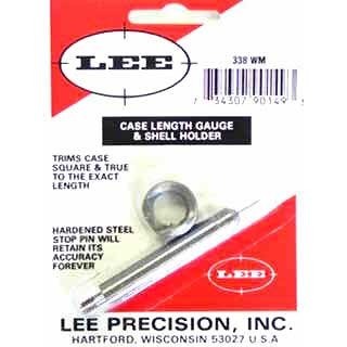 Il Case Length Gauge di LEE Precision offre un metodo preciso e semplice per accorciare e squadrate l'apertura del bossolo, utilizzabile con Cutter e Lock Stud.