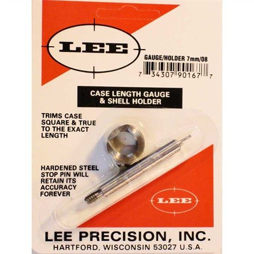 Il Case Length Gauge LEE è un modo preciso e semplice per tagliare a lunghezza e squadrere la bocca del bossolo, utilizzabile con il Cutter e Lock Stud.