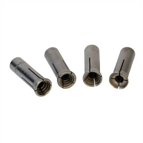 I collet per trimmer RCBS assicurano una presa sicura delle cartucce per un taglio preciso e sono compatibili con una vasta gamma di casi. Consultare il grafico RCBS.