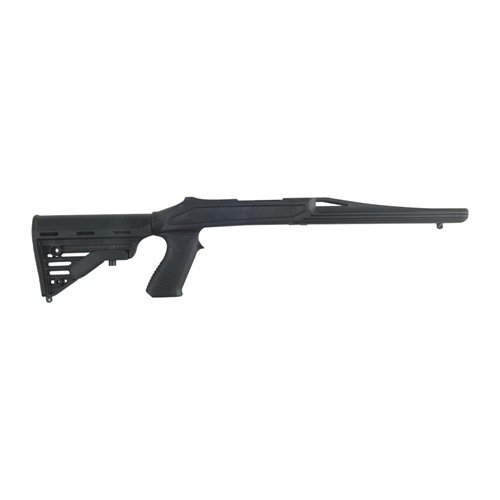 Il RUGER 10/22 AXIOM R/F Stock è leggero, in polimero rinforzato, con canna flottante e calciatura regolabile per ogni tiratore, pesando solo 1lb 2 oz.
