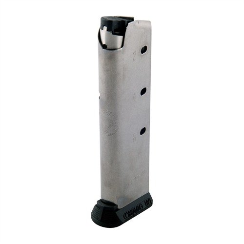 I magazine 1911 45ACP COBRA offrono un corpo in acciaio inox, un follower ibrido in polimero/acciaio e sono disponibili in versioni da 7 e 8 colpi.