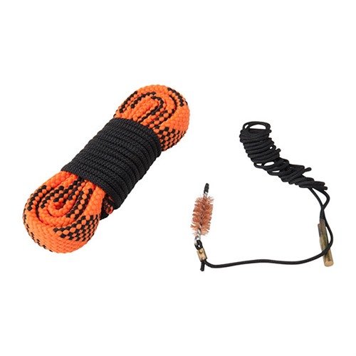 Il KNOCKOUT 2-PASS GUN ROPE CLEANER offre un sistema di pulizia rapido e semplice, completo di spazzola, linea di alimentazione e corda lavabile, disponibile per 12GA, 9MM e 30CAL.