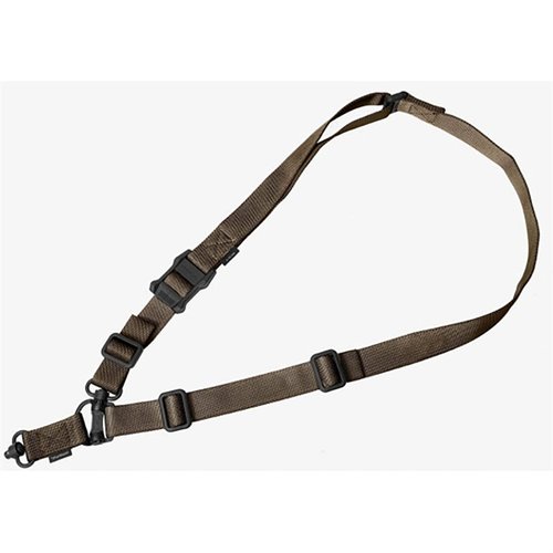 Il MS4 GEN2 DUAL QD SLING di MAGPUL offre una versatilità unica con attacchi QD per una conversione facile tra modalità a punto singolo e doppio.