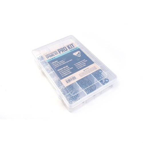 Il kit di molle per AR-15/M16 include 20 molle per ogni componente del lower receiver, ideale per armieri e negozi che lavorano su grandi quantità di AR-15.