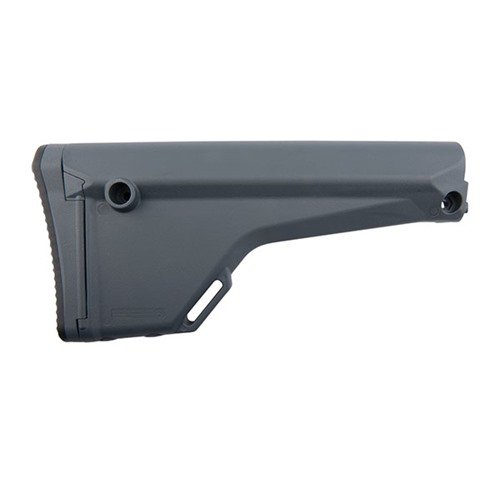 L'AR-15 MOE Rifle Stock offre ergonomia, versatilità e comfort con un pad di riciclo in gomma, compartimento interno e punti di attacco per slings QD.