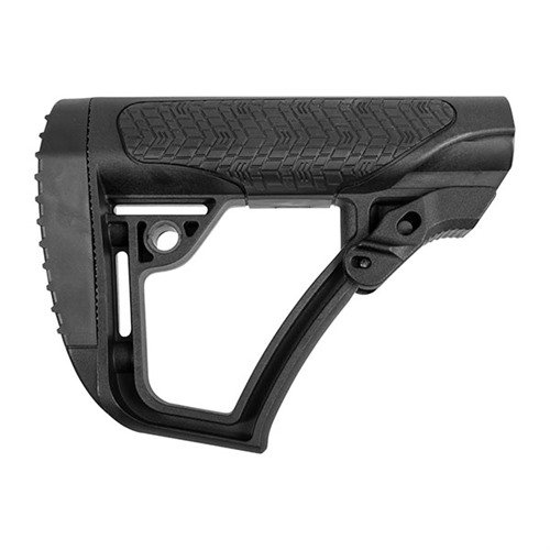 Il calcio telescopico Daniel Defense offre un miglior comfort grazie al rivestimento in gomma, attacchi QD per slings e compatibilità con tubi buffer Mil-Spec.