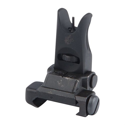 Il KAC Flip-Up Micro Front Sight offre una costruzione robusta in acciaio e alluminio, regolazioni rapide senza attrezzi e un profilo ultra-basso per un'ottica primaria.