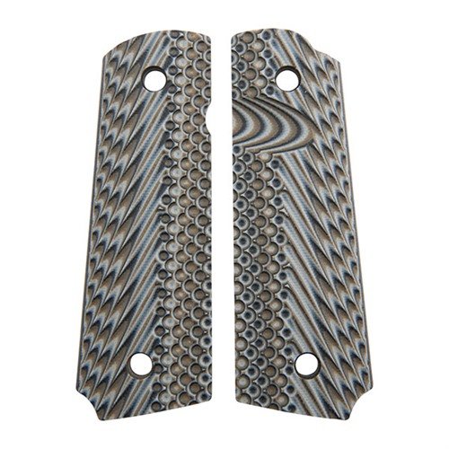 Le impugnature 1911 OPERATOR II in G10 offrono una presa eccezionale, resistenza all'umidità e un design ergonomico, perfette per condizioni estreme.