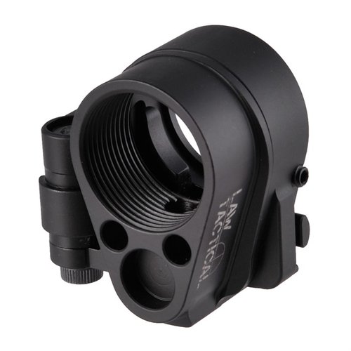 L'adattatore LAW TACTICAL Gen3-M consente di installare un calcio pieghevole su qualsiasi fucile AR-15, riducendo il profilo per un facile trasporto e utilizzo.