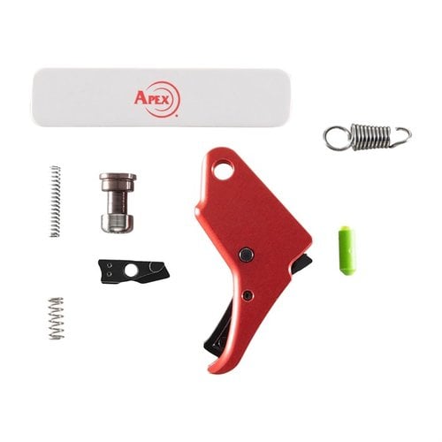 Il kit Red M&P Shield Action Enhancement Trigger offre un grilletto in alluminio anodizzato rosso che riduce il pre-travel e l'over-travel del 20%, garantendo un'operazione sicura e fluida.
