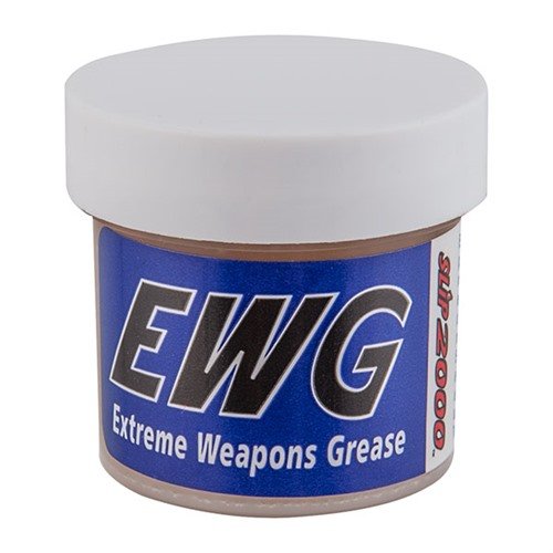 L'EXTREME WEAPONS GREASE di SLIP 2000 riduce attrito e usura, resiste a temperature estreme da -100°F a +750°F e non attira polvere o sporco.