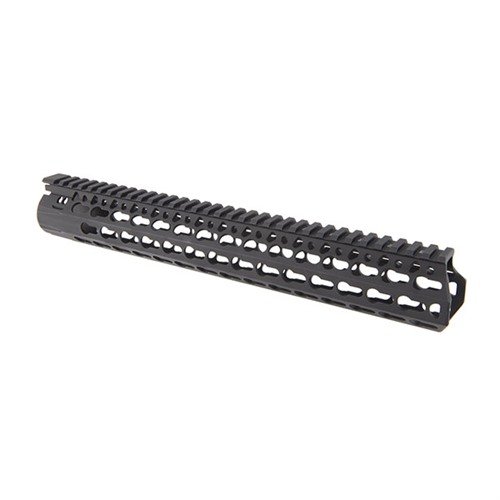Il handguard BCM KMR Alpha offre una flottazione del barilotto per maggiore precisione, con numerose slot KeyMod™ e una costruzione in alluminio leggera e robusta.