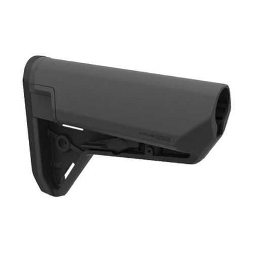 L'AR-15 MOE SL-S Stock offre un profilo snello, laccetti di rilascio bilaterali, stoccaggio impermeabile e un sistema di tensione a molla per una vestibilità sicura.