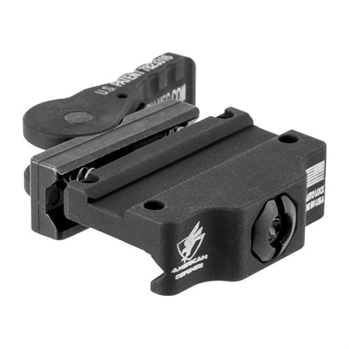 Il montaggio AD-MRO-L per Trijicon Miniature Rifle Optic è realizzato in alluminio 6061 T6, con finitura anodizzata e sistema QD Auto Lock™ per una facile installazione.