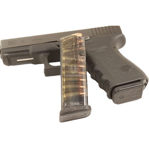 Il caricatore trasparente per Glock 19 da 15 colpi offre visibilità, affidabilità testata, compatibilità con base aftermarket e resistenza chimica eccezionale.
