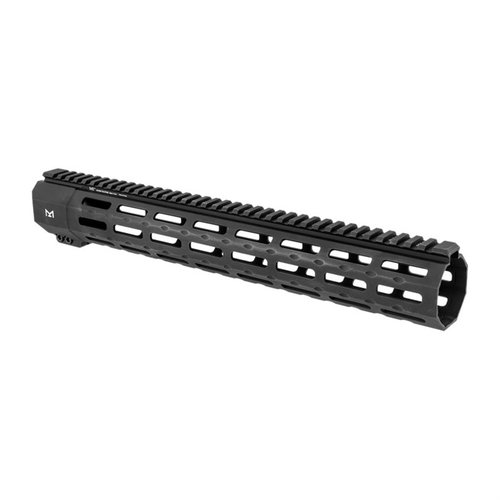 Il guardamano SP SERIES di MIDWEST INDUSTRIES è robusto, con design free float, sette lati di slot M-LOK, realizzato in alluminio 6061 e anodizzato per una lunga durata.
