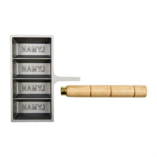 Lo stampo per lingotti Lyman consente di fondere facilmente il piombo di scarto, produce quattro lingotti da 1 lb e facilita l'estrazione grazie al design inclinato.