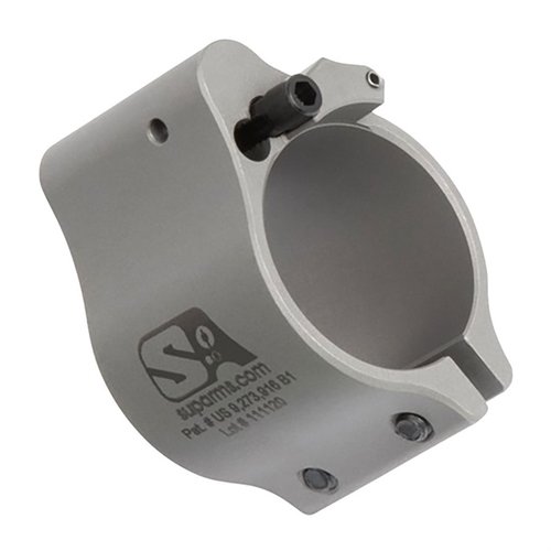 Il gas block regolabile Superlative Arms AR-15 offre un flusso di gas pulito e fresco, riduce il rinculo e previene l'erosione grazie al design brevettato "Bleed Off".