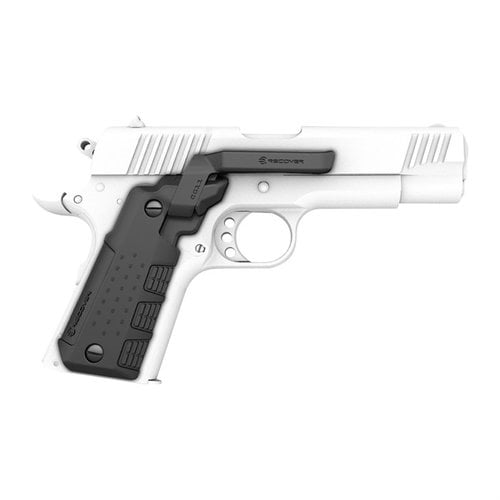 Il CG11 Clip & Grip per il Compact 1911 offre un clip stowable integrato, mantenendo la compatibilità con l'holster e garantendo un'ergonomia ottimale.