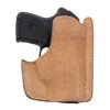 L'holster in horsehide premium per tasca offre un rapido accesso, nasconde la sagoma dell'arma e consente un rilascio con una mano, perfetto per il Ruger® LCP®.