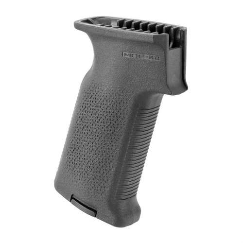 L'AK-47 MOE-K2 Grip offre un angolo di presa verticale migliorato, texture TSP aggressiva per un controllo ottimale e compatibilità con Storage Cores per il stoccaggio.