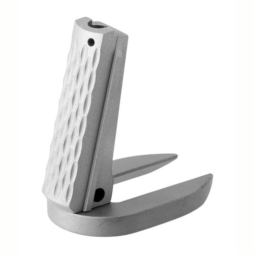 Il Mainspring housing MagWell Chain-link in acciaio inox di Fusion Firearms offre qualità professionale, lavorazione CNC e design ergonomico per 1911 full size e commander.