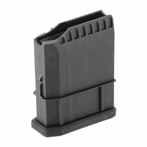 Il caricatore HOWA 1500 Mini Action da 5 colpi è compatibile con cartucce 6.5 Grendel e 7.62x39mm, finitura nera, ideale per prestazioni elevate.
