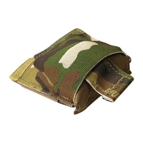 Il Ten-Speed Dump Pouch di Blue Force Gear può contenere fino a 10 caricatori AR-15 e si ripiega in una pratica tasca compatta quando è vuoto.