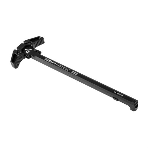 L'AR 308 Raptor-LT Charging Handle offre maggiore flessibilità e durata, costruito in alluminio 7075, adatto per tiratori mancini e destri.