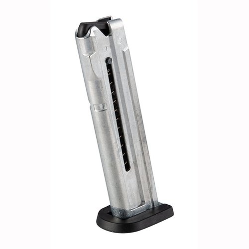 L'ATI GSG Firefly Magazine 22 LR è un caricatore di ricambio originale, in metallo robusto, con finitura argentata e capacità di 10 colpi, perfetto per la tua pistola.
