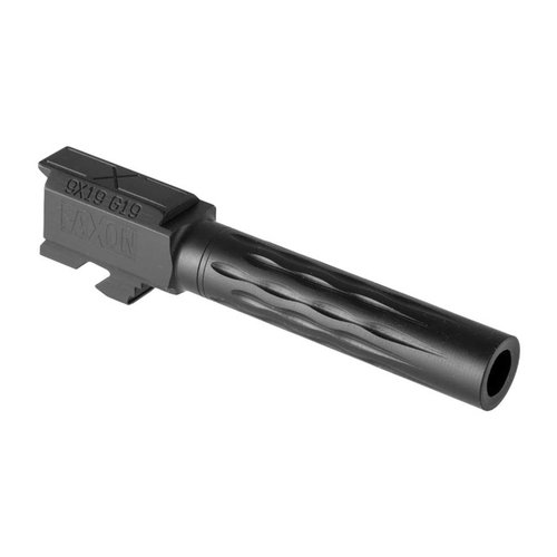 Il Faxon Flame Match Barrel per Glock 19® offre rigidità, dissipazione del calore e tolleranze superiori per una precisione ottimale, senza bisogno di gunsmithing.