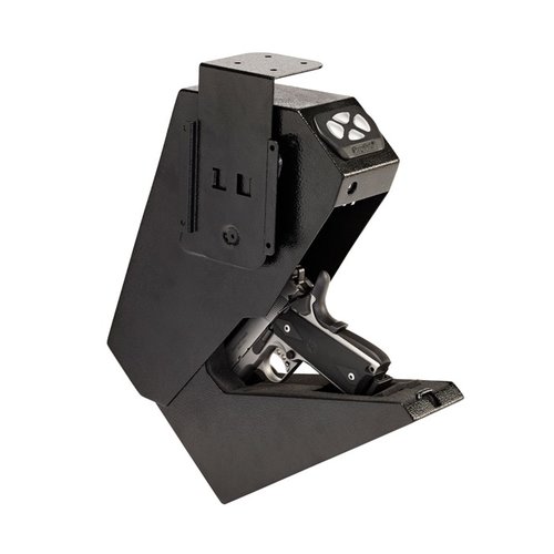 Mantieni la tua pistola sicura e a portata di mano con il Dropbox Keypad Vault di Snap Safe, approvato dal California DOJ, con codice programmabile e struttura in acciaio.