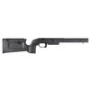 Il BRAVO CHASSIS per Remington 700 offre rigidità in alluminio, compatibilità M-LOK, riser regolabile e punti di attacco per bipod, in un design resistente e personalizzabile.