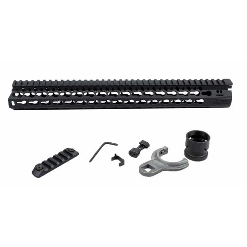 Il handguard BCM KMR Alpha di Bravo Company offre un design leggero in alluminio, supporto per accessori KeyMod™ e una costruzione robusta per maggiore precisione.