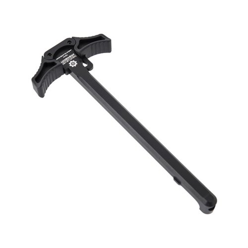 L'AR-15 NLX 556 Charging Handle ambidestro in alluminio 7075 offre una manipolazione migliorata, ideale per condizioni fredde e ottiche montate.