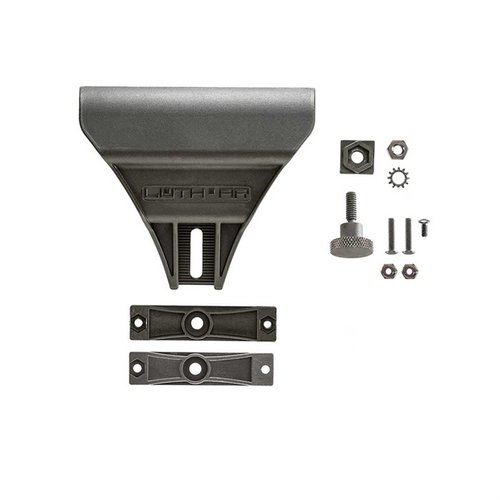 L'assemblaggio del Cheek Plate Luth-AR per MBA-2/MBA-4 offre un'altezza extra, includendo tutti i componenti necessari per un'installazione facile e sicura.