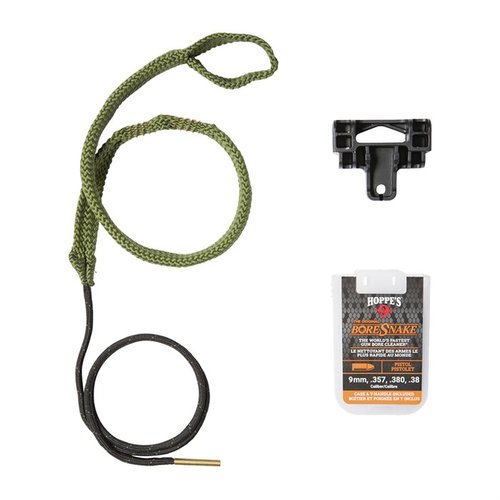 Il Pistol Bore Snake pulisce rapidamente il tuo calibro 9mm, .357 e .380 in un solo passaggio, con una spazzola in bronzo e un design lavabile e riutilizzabile.
