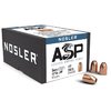 Le pallottole Nosler ASP 9MM JHP offrono precisione e qualità eccezionali, con espansione rapida grazie al giubbotto in lega di rame e nucleo in piombo puro.