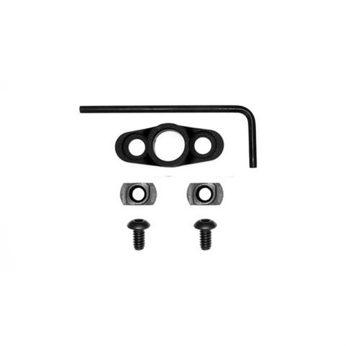 La base push button flangiata M-LOK di Grovtec offre un attacco sicuro per slings QD, è leggera, anti-rotazione e si installa facilmente su handguard M-LOK.