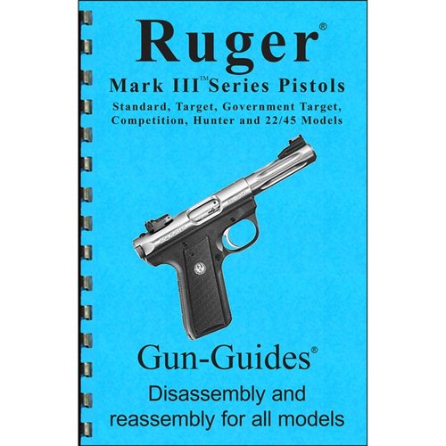 Guida all'assemblaggio e disassemblaggio per Ruger Mark III, include istruzioni dettagliate, immagini chiare e copertura resistente per tutti i modelli.