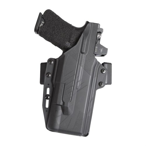 L'holster Perun di Raven Concealment è un modello OWB modulare, compatto e ambidestro, con ritenzione regolabile e compatibile con ottiche e luci.