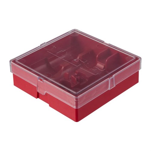 La Lee Red 3 Die Box è la soluzione ideale per riporre i tuoi dies da fucile e pistola. Realizzata in plastica rossa resistente, contiene tre dies.