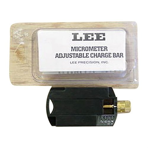 La Lee Adjustable Charge Bar sostituisce il Charge Disk nelle misure di polvere Auto Disk e Pro Auto Disk, regolabile da .28 cc a 1.6 cc per una precisione ottimale.