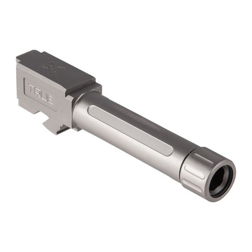 Il canna filettata True Precision per Glock® 26 è realizzata in acciaio inossidabile 416R di alta qualità, garantendo precisione, affidabilità e compatibilità con tutti i tipi di munizioni.