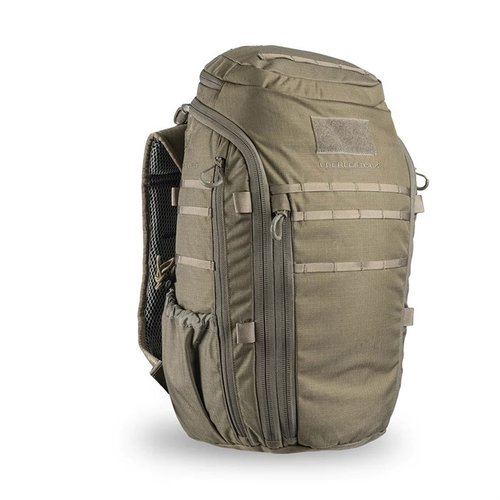Lo SWITCHBLADE PACK di Eberlestock offre accesso rapido a una pistola, organizzazione ottimale con tasche interne, e compatibilità MOLLE-10 per accessori leggeri.